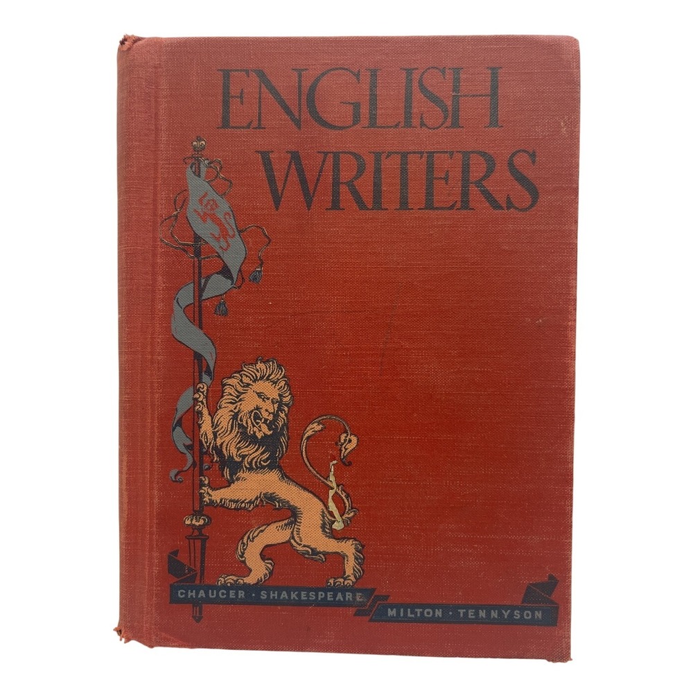 English Writers Revised Edition 1951 Ginn and Company Red Hardcover Book